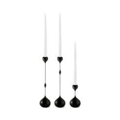 Candelabro Tender pequeño, Negro