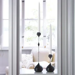 Candelabro Tender pequeño, Negro