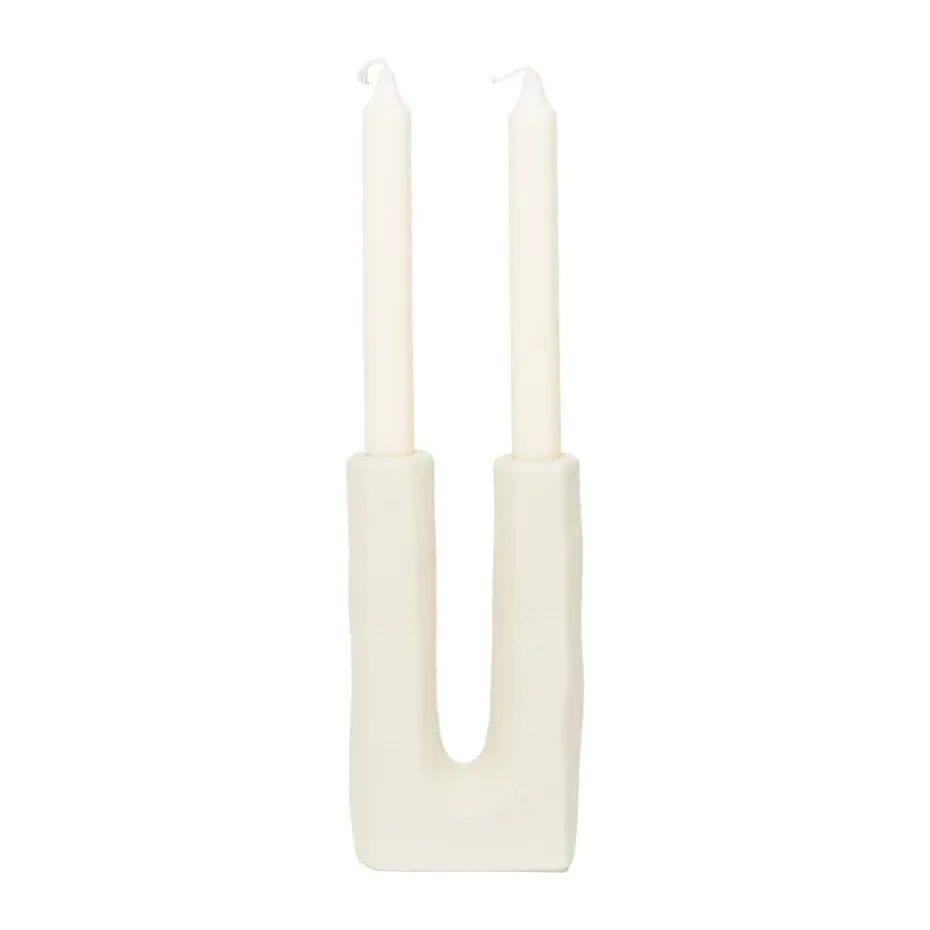 Candelabro Tomas 11cm, Off white