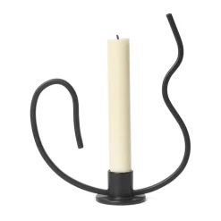 Candelabro Valse low, Negro
