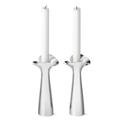 Candelabros Bloom Botanica, set de 2, acero inoxidable