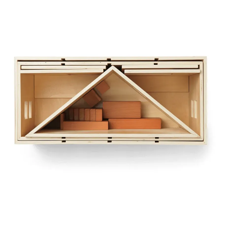 Casa de muñecas plegable Toro, Natural