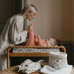 Cesta acolchada Dainty satin 2 piezas, Ø20x20 cm + Ø30x30 cm