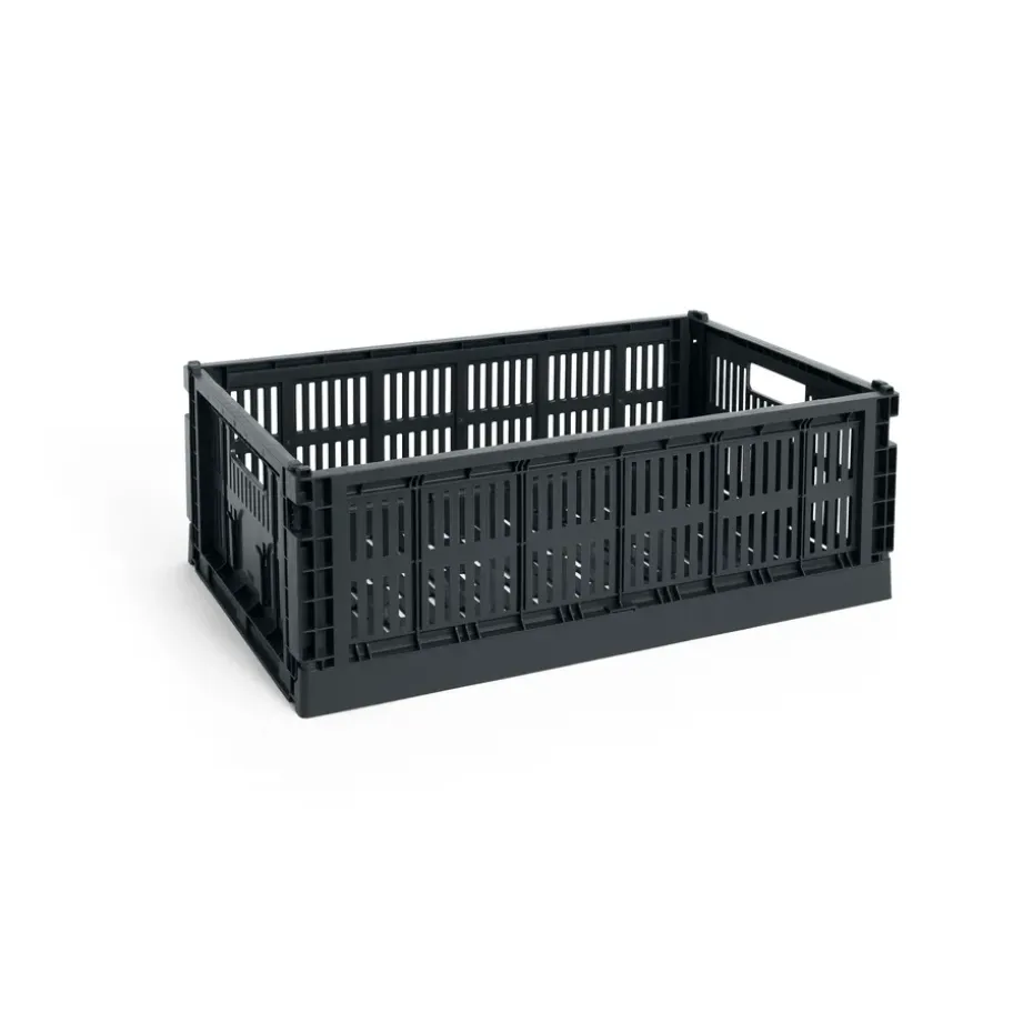 Cesta Colour Crate L 34,5x53 cm, Charcoal