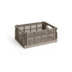 Cesta Colour Crate M 26,5x34,5 cm, Warm grey