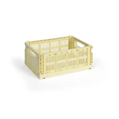 Cesta Colour Crate M 26,5x34,5 cm, Light yellow
