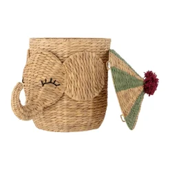 Cesta con tapa Bobo 35x50 cm, Natural