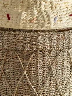 Cesta con tapa Cillie Ø40 cm, Nature ice cream