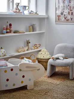 Cesta con tapa Cillie 28x41 cm, Natural