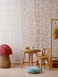 Cesta con tapa Corintha Ø43x61 cm, Rojo