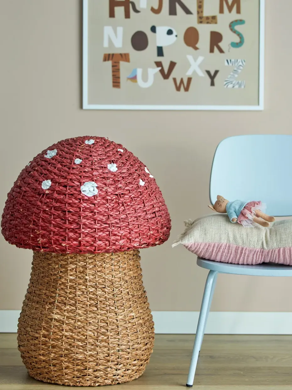 Cesta con tapa Corintha Ø43x61 cm, Rojo