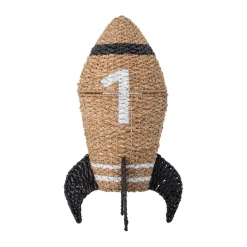 Cesta con tapa Cosmina Ø40x68,5 cm, Natur