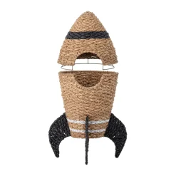 Cesta con tapa Cosmina Ø40x68,5 cm, Natur