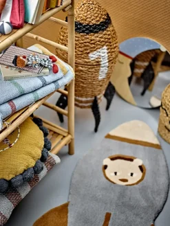 Cesta con tapa Cosmina Ø40x68,5 cm, Natur