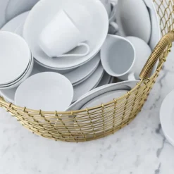 Cesta de alambre Korbo Classic 35, latón