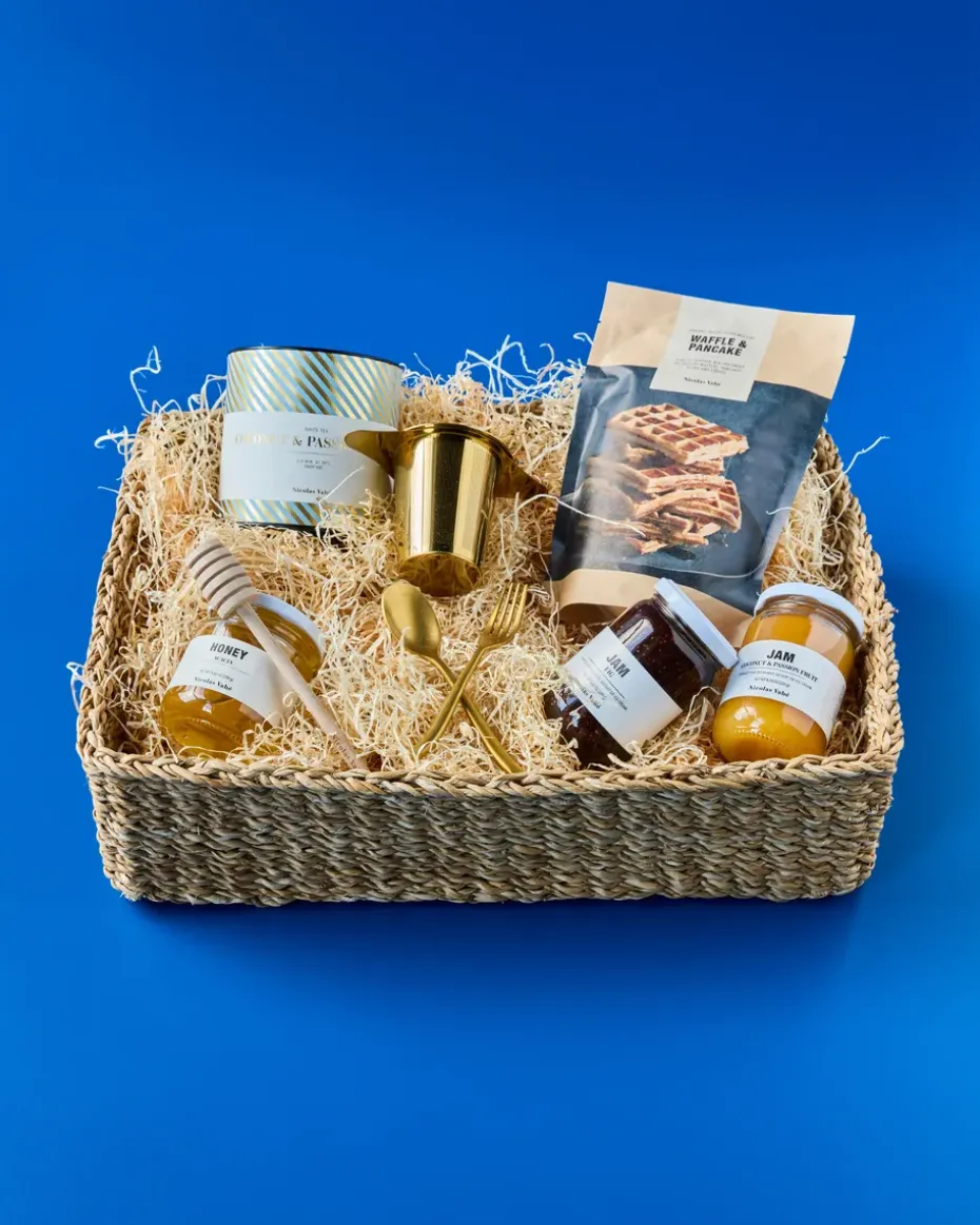 Cesta de almacenaje Naba, Natural, 30x41 cm