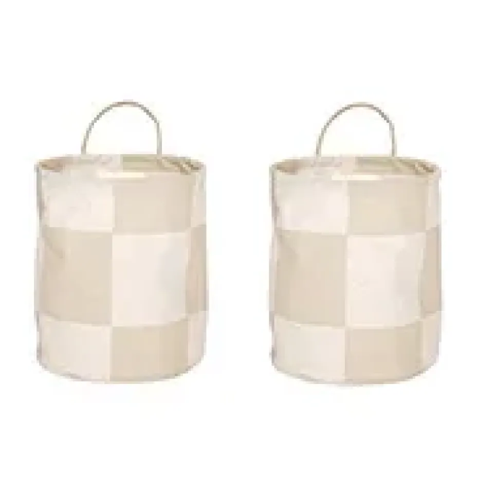 Cesta de almacenamiento Chess small 2-pack, Clay-offwhite