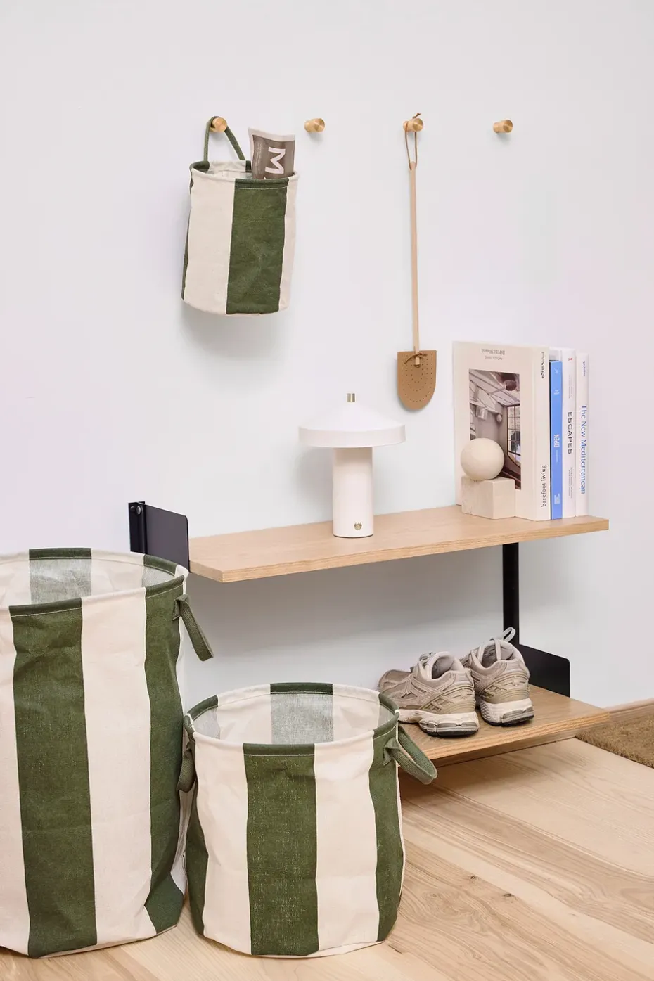 Cesta de almacenamiento Kara medium Ø32x32 cm 2-pack, Dark Green