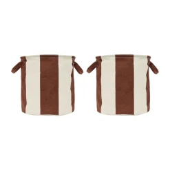Cesta de almacenamiento Kara medium Ø32x32 cm 2-pack, Nutmeg