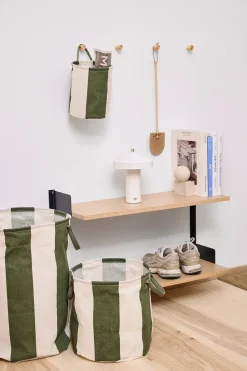 Cesta de almacenamiento Kara small Ø18x22 cm 2-pack, Dark Green