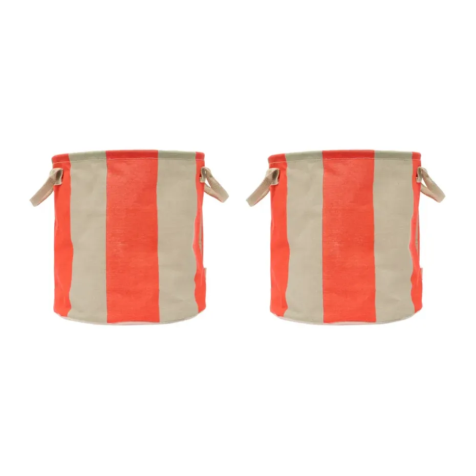 Cesta de almacenamiento Kara medium Ø32x32 cm 2-pack, Cherry Red