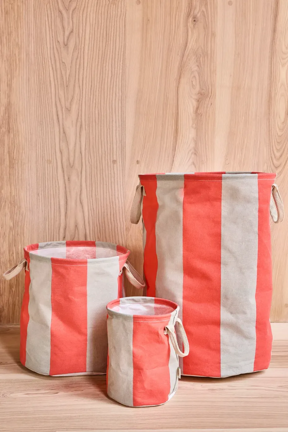 Cesta de almacenamiento Kara medium Ø32x32 cm 2-pack, Cherry Red