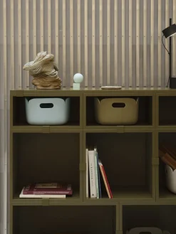 Cesta de almacenamiento Restore 28x28 cm, Brown green