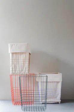 Cesta de almacenamiento Store-it con bolsa de algodón, large, Thyme green