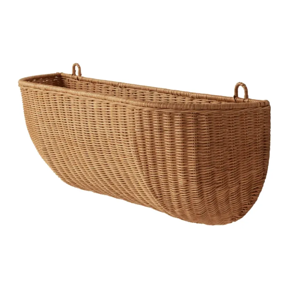 Cesta de pared Braided wall pocket 25x75 cm, Natural