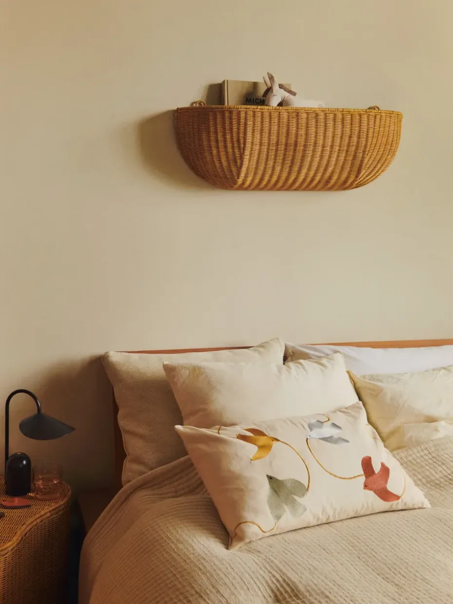 Cesta de pared Braided wall pocket 25x75 cm, Natural