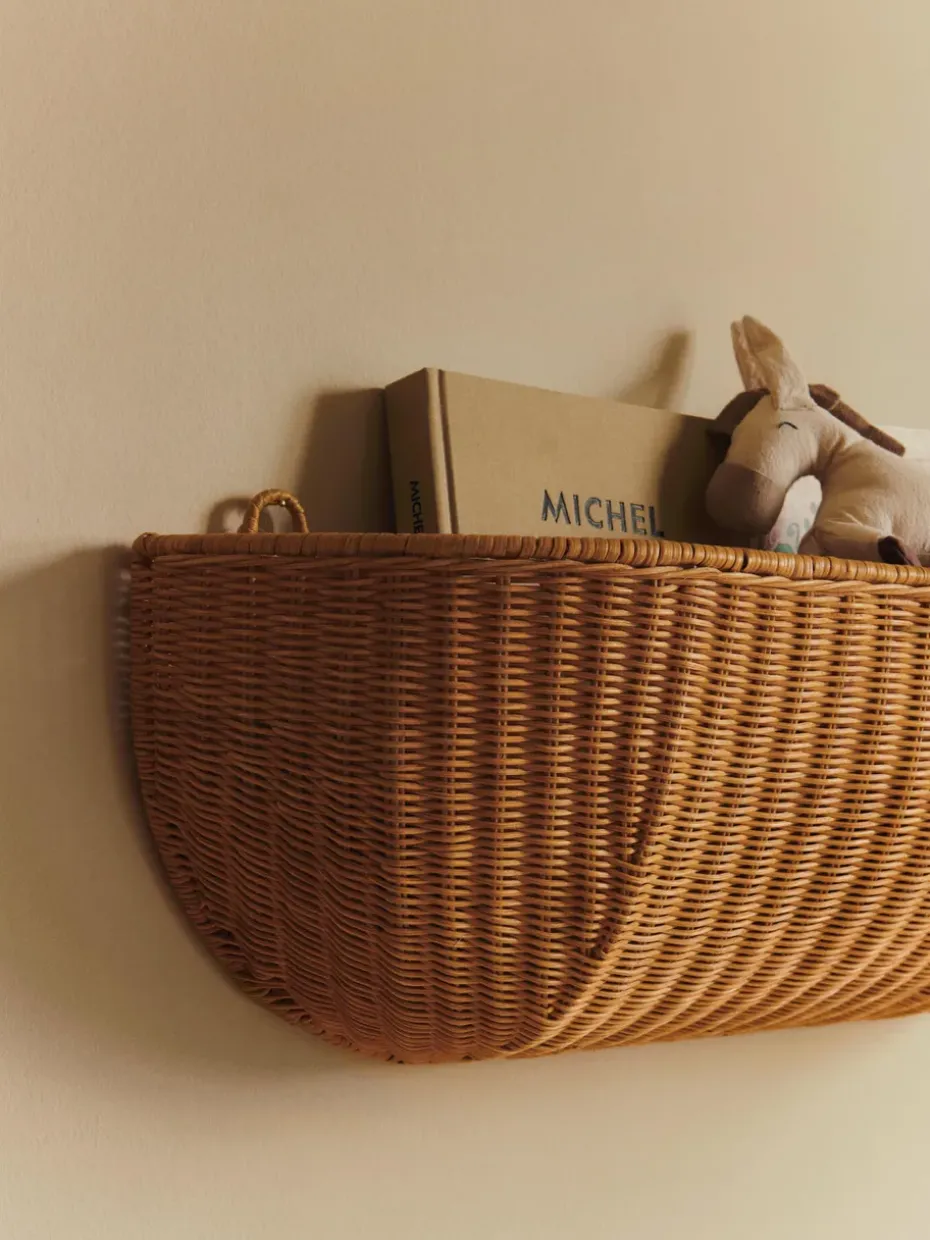 Cesta de pared Braided wall pocket 25x75 cm, Natural