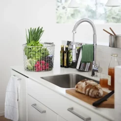 Cesta metálica Korbo Bucket 20, acero a prueba de ácidos