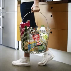 Cesta metálica Korbo Bucket 24, acero resistente a los ácidos