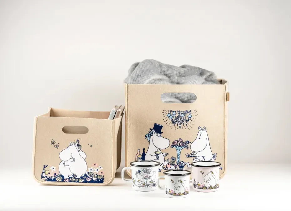 Cesta Mumin Hug 26x26 cm, Beige