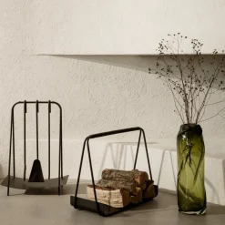 Cesta para leña Port, negro