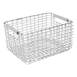 Cesta Rectangular 15, acero galvanizado