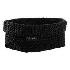 Cesta textil TelaL 12x20 cm, negro