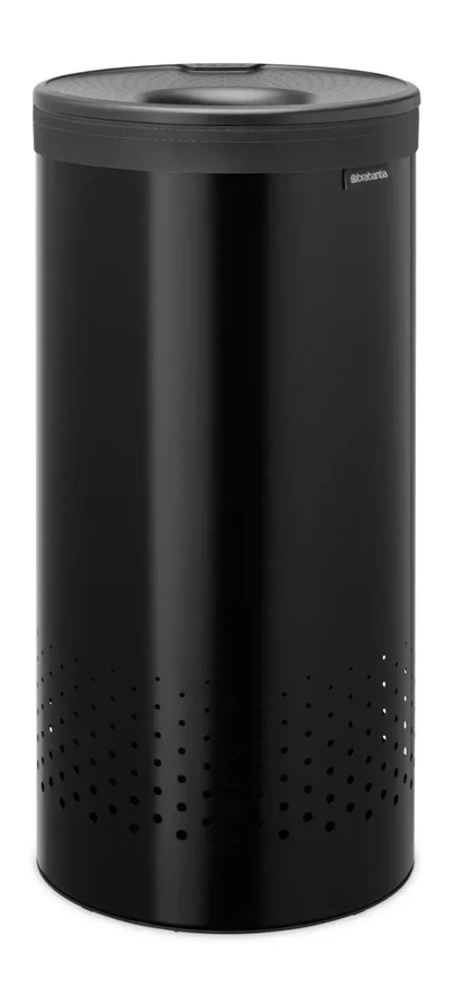 Cesto de lavandería Brabantia tapa de plástico 35 L, Negro mate