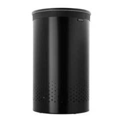 Cesto de lavandería Brabantia tapa de plástico 60 L, Negro mate