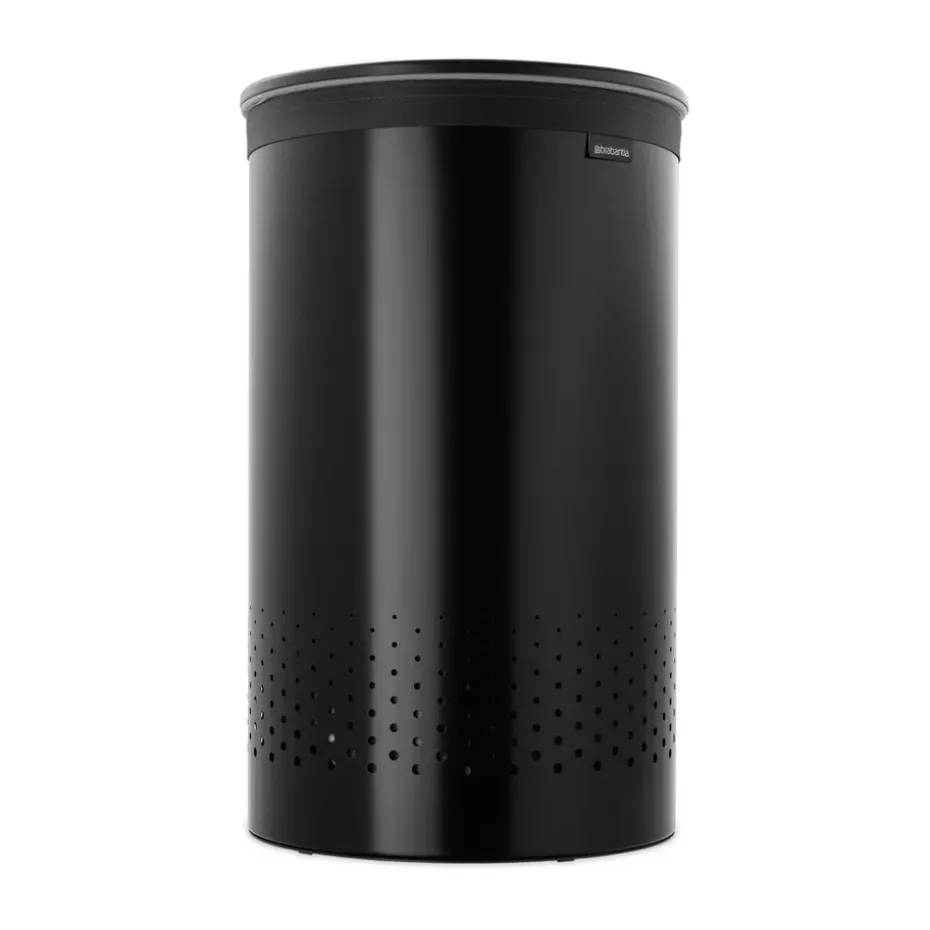 Cesto de lavandería Brabantia tapa de plástico 60 L, Negro mate