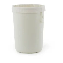 Cesto de ropa Hide Laundry Basket Cotton Liner , Blanco roto