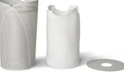 Cesto de ropa Oya 75 L, Gris cálido