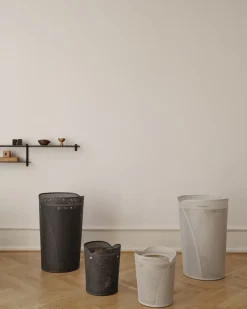 Cesto de ropa Oya 75 L, Gris cálido