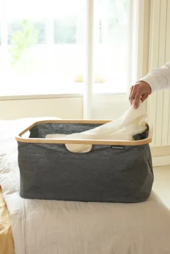 Cesto de ropa plegable Brabantia 40 L, Pepper Black