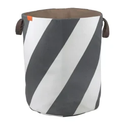 Cesto para la colada Diagonal Ø40x50 cm, Dark grey-off-white