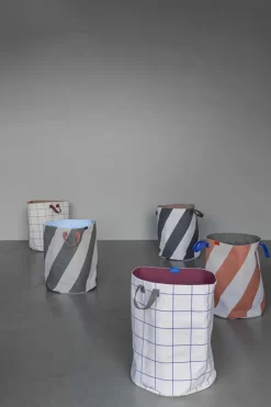 Cesto para la colada Diagonal Ø40x50 cm, Brick-sand