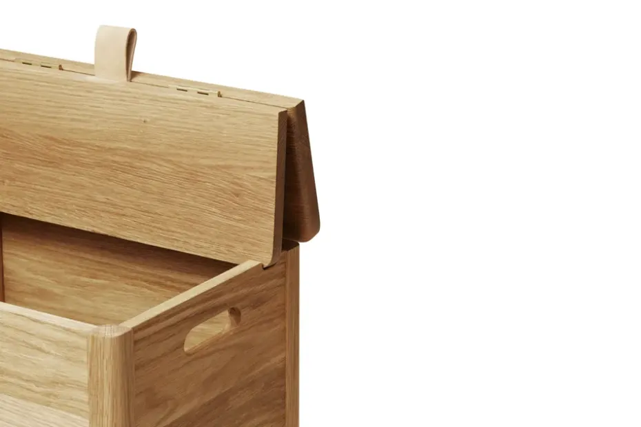 Cesto para ropa A Line, Roble