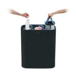 Cesto para ropa Tota Trio 90 L, Negro