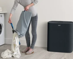 Cesto para ropa Tota Trio 90 L, Negro