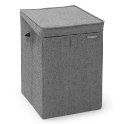 Cesto ropa sucia apilable Brabantia 35L, gris oscuro